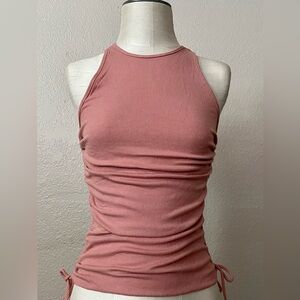 Tank tops in BLACK, PINK, White with Rushing on the side